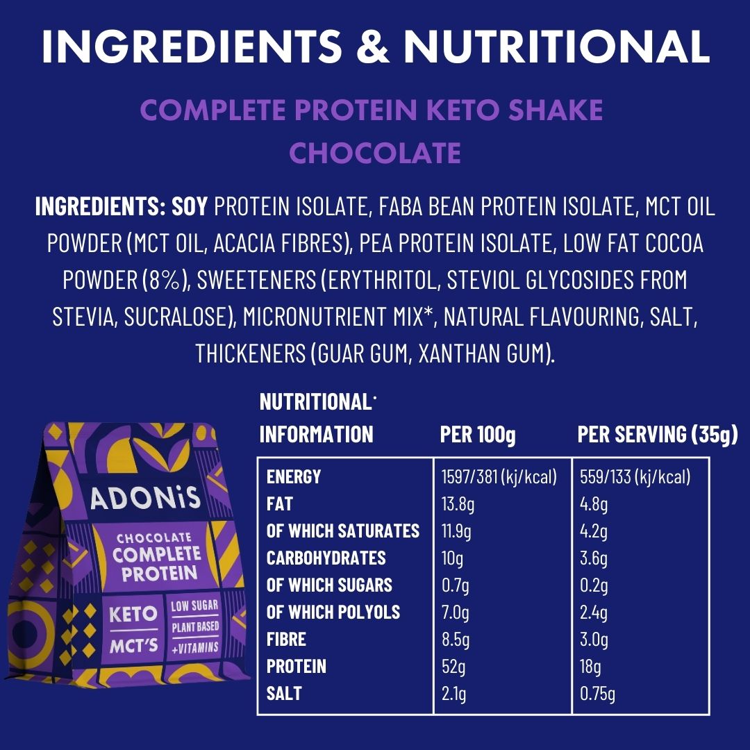 ADONiS Complete Protein Keto Shake - Chocolate